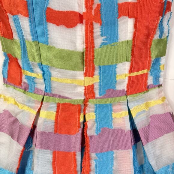 Andrew Gn Runway Dress SS15 Multicolor Abstract Print Silk Blend Mini 36 NWT - Picture 10 of 14